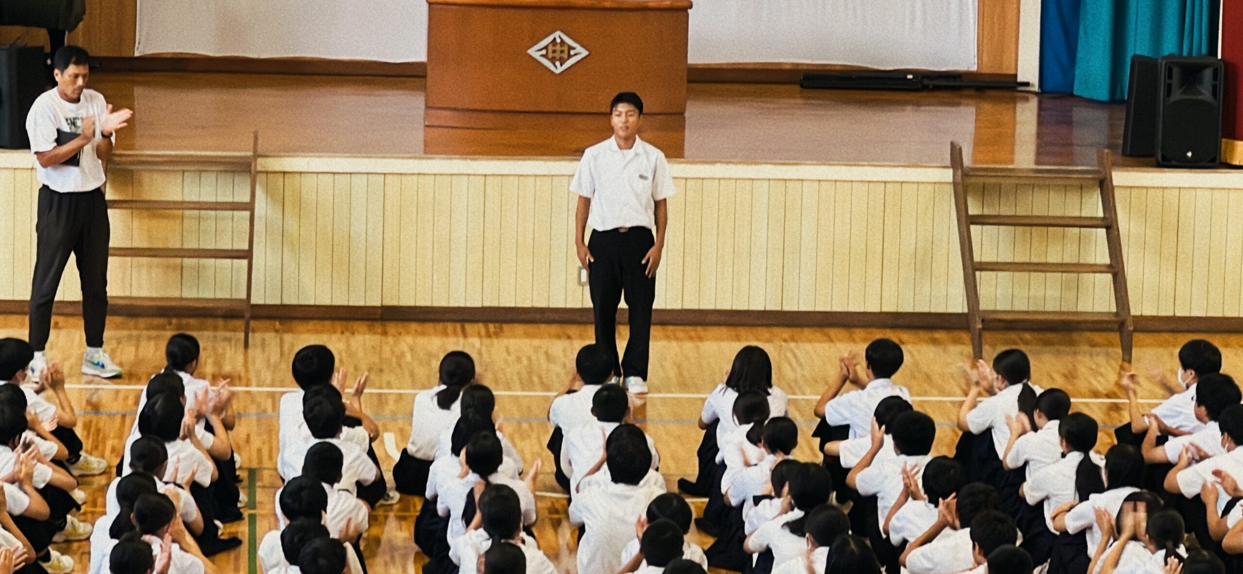 10月の全校集会 – 島田中学校
